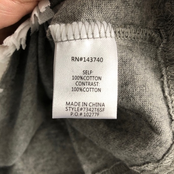 NWT English Factory Fringe Detail Tee Small - Picture 4 of 5